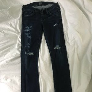 Citizens of Humanity distressed dark washed jeans
